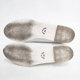 opposite of vulgarity マイクロファイバーレザーフラットシューズ 24cm シューズ・靴 ホワイト レディース オポジットオブブルガリティー【中古】5-1217G◎