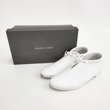 opposite of vulgarity マイクロファイバーレザーフラットシューズ 24cm シューズ・靴 ホワイト レディース オポジットオブブルガリティー【中古】5-1217G◎