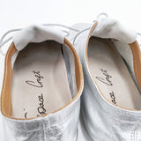 space craft キッドレザーメタリックレースアップシューズ シューズ・靴 シルバー レディース スペースクラフト【中古】5-1127G◎