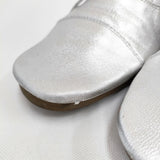 space craft キッドレザーメタリックレースアップシューズ シューズ・靴 シルバー レディース スペースクラフト【中古】5-1127G◎