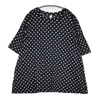prit ドット 半袖Ｔシャツ カットソー ネイビー ホワイト レディース プリット【中古】5-0806S♪