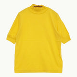Odour オウダー スペインピマハイネックプルオーバー OD-CT3124 半袖Ｔシャツ カットソー イエロー レディース【中古】5-0806S♪