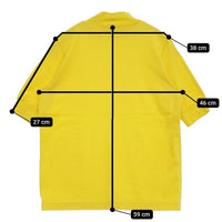 Odour オウダー スペインピマハイネックプルオーバー OD-CT3124 半袖Ｔシャツ カットソー イエロー レディース【中古】5-0806S♪