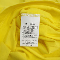 ARMEN サイズ1 無地 クルーネック フランス製 半袖Ｔシャツ カットソー イエロー レディース アーメン【中古】5-0806S♪