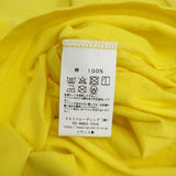 ARMEN サイズ1 無地 クルーネック フランス製 半袖Ｔシャツ カットソー イエロー レディース アーメン【中古】5-0806S♪