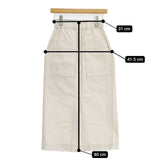 nicholson and nicholson OLIVE-HBT タイト 定価17600円 ロングスカート オフホワイト レディース ニコルソンアンドニコルソン【中古】5-1109M∞