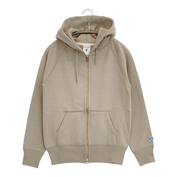 ORCIVAL RC-9007 フレンチテリー ダブルジップ コットン パーカー ベージュ レディース オーシバル/オーチバル【中古】5-1109M∞