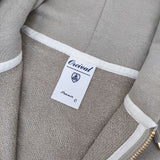 ORCIVAL RC-9007 フレンチテリー ダブルジップ コットン パーカー ベージュ レディース オーシバル/オーチバル【中古】5-1109M∞