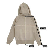 ORCIVAL RC-9007 フレンチテリー ダブルジップ コットン パーカー ベージュ レディース オーシバル/オーチバル【中古】5-1109M∞