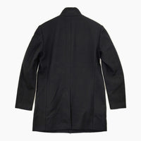 theory カシミヤ混 スタンドカラー サイズM コート ブラック メンズ セオリー【中古】5-1012A◆