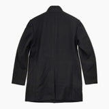 theory カシミヤ混 スタンドカラー サイズM コート ブラック メンズ セオリー【中古】5-1012A◆