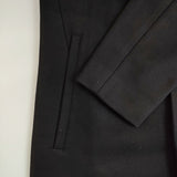 theory カシミヤ混 スタンドカラー サイズM コート ブラック メンズ セオリー【中古】5-1012A◆