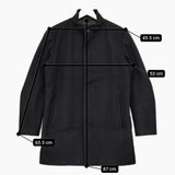theory カシミヤ混 スタンドカラー サイズM コート ブラック メンズ セオリー【中古】5-1012A◆