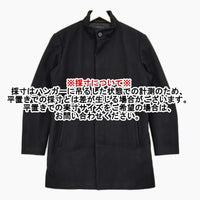 theory カシミヤ混 スタンドカラー サイズM コート ブラック メンズ セオリー【中古】5-1012A◆
