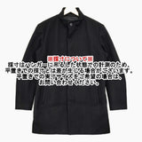 theory カシミヤ混 スタンドカラー サイズM コート ブラック メンズ セオリー【中古】5-1012A◆