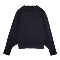 DES PRES ビルドネックプルオーバー ドルマン セーター ニット ネイビー 濃紺 レディース デプレ【中古】5-1004T∞