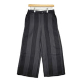 GALERIE VIE リネンキュプラコンパクト ワイドクロップドパンツ 定価31900円 パンツ 23SS ブラック グレー レディース ギャルリーヴィー【中古】5-0824M∞