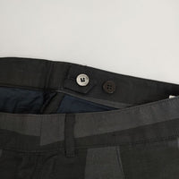 GALERIE VIE リネンキュプラコンパクト ワイドクロップドパンツ 定価31900円 パンツ 23SS ブラック グレー レディース ギャルリーヴィー【中古】5-0824M∞