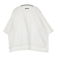mizuiro-ind ワイドシルエット ドロップショルダー Ｔシャツ カットソー ホワイト レディース ミズイロインド【中古】5-0806S♪