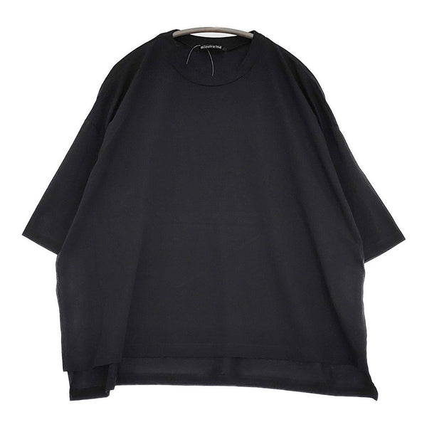 mizuiro-ind ワイドシルエット ドロップショルダー Ｔシャツ カットソー ブラック レディース ミズイロインド【中古】5-0806S♪