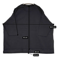 mizuiro-ind ワイドシルエット ドロップショルダー Ｔシャツ カットソー ブラック レディース ミズイロインド【中古】5-0806S♪