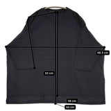 mizuiro-ind ワイドシルエット ドロップショルダー Ｔシャツ カットソー ブラック レディース ミズイロインド【中古】5-0806S♪
