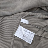 GALERIE VIE ギザコットンリブ Vネックプルオーバー 長袖Ｔシャツ カットソー ロンＴ グレージュ レディース ギャルリーヴィー【中古】5-1109M∞