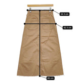 upper hights ARMY 366A251 ベイカー ロングスカート ベージュ レディース アッパーハイツ【中古】5-1109M∞