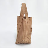 marimekko Raide Mini Peruskassi コットンキャンバス トートバッグ ベージュ レディース マリメッコ【中古】5-1029G∞