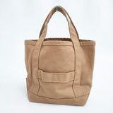 marimekko Raide Mini Peruskassi コットンキャンバス トートバッグ ベージュ レディース マリメッコ【中古】5-1029G∞