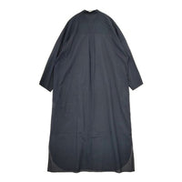 GALERIE VIE インドコットン バンドカラーシャツワンピース 定価33000円 ワンピース ネイビー レディース ギャルリーヴィー【中古】5-0824M∞
