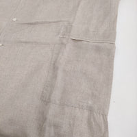 GALERIE VIE リネン オープンカラーシャツワンピース サイズ36 定価35200円 ロング ベージュ レディース ギャルリーヴィー【中古】5-0806S♪