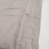 GALERIE VIE リネン オープンカラーシャツワンピース サイズ36 定価35200円 ロング ベージュ レディース ギャルリーヴィー【中古】5-0806S♪
