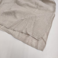 GALERIE VIE リネン オープンカラーシャツワンピース サイズ36 定価35200円 ロング ベージュ レディース ギャルリーヴィー【中古】5-0806S♪