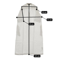 IENA Cu/R ストライプスキッパーワンピース 定価20900円 五分袖 シャツ ワンピース 20SS ホワイト レディース イエナ【中古】5-0806S♪