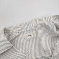 IENA Cu/R ストライプスキッパーワンピース 定価20900円 五分袖 シャツ ワンピース 20SS ホワイト レディース イエナ【中古】5-0806S♪