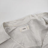 IENA Cu/R ストライプスキッパーワンピース 定価20900円 五分袖 シャツ ワンピース 20SS ホワイト レディース イエナ【中古】5-0806S♪