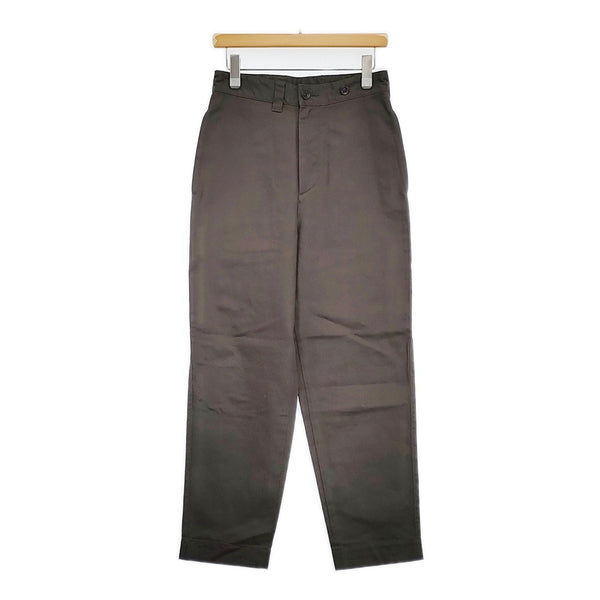 MHL. JAPANESE COTTON LINEN DRILL サイズ1 595-3243500 定価28600円 パンツ 23AW チャコールグレー レディース エムエイチエル【中古】5-1018G♪