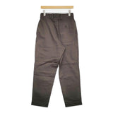 MHL. JAPANESE COTTON LINEN DRILL サイズ1 595-3243500 定価28600円 パンツ 23AW チャコールグレー レディース エムエイチエル【中古】5-1018G♪