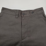 MHL. JAPANESE COTTON LINEN DRILL サイズ1 595-3243500 定価28600円 パンツ 23AW チャコールグレー レディース エムエイチエル【中古】5-1018G♪