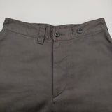 MHL. JAPANESE COTTON LINEN DRILL サイズ1 595-3243500 定価28600円 パンツ 23AW チャコールグレー レディース エムエイチエル【中古】5-1018G♪