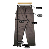 MHL. JAPANESE COTTON LINEN DRILL サイズ1 595-3243500 定価28600円 パンツ 23AW チャコールグレー レディース エムエイチエル【中古】5-1018G♪
