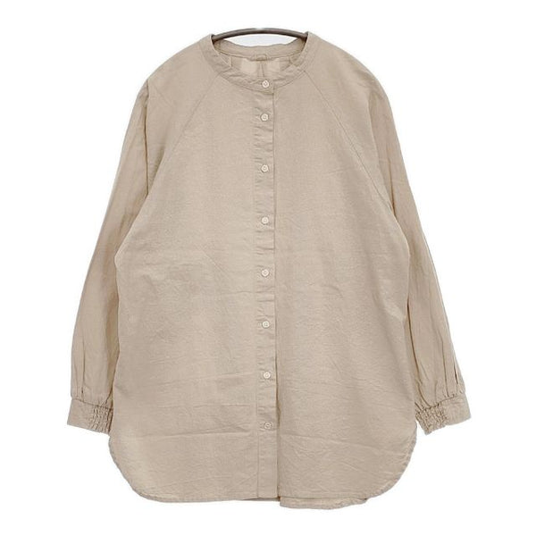 SM2 Samansa Mos2 CLC-1711753 コットンリネンバンドカラーチュニック ワンピース ベージュ レディース サマンサモスモス【中古】5-1109M∞