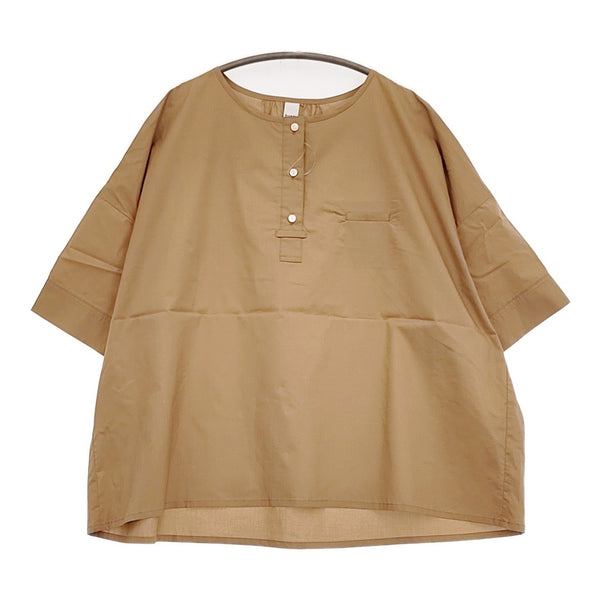 DIARIES ワイドプルオーバー 半袖 サイズF SA32103 ブラウス シャツ ベージュ レディース ダイアリーズ【中古】5-0806S♪
