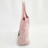 mina perhonen ST0011 fly&bloom リネン フロッキープリント 東京スカイツリー 巾着 トートバッグ ピンク レディース ミナペルホネン【中古】5-1029G∞