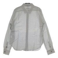 MARGARET HOWELL MHW088620381152 ドット コットンシルク 長袖シャツ ライトグレー レディース マーガレットハウエル【中古】5-0824M∞