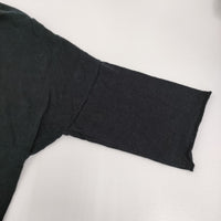 evam eva E142K045 リネンニット Uネック ドロップショルダー ニット ブラック レディース エヴァムエヴァ【中古】5-0806M♪