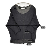 evam eva E142K045 リネンニット Uネック ドロップショルダー ニット ブラック レディース エヴァムエヴァ【中古】5-0806M♪