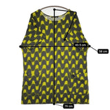 marimekko VITI チュニック サイズS 半袖Tシャツワンピ ワンピース チャコールグレー イエロー レディース マリメッコ【中古】5-0806S♪