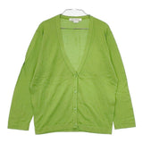 JOHN SMEDLEY イギリス製 シーアイランドコットン カーディガン ライトグリーン レディース ジョンスメドレー【中古】5-0824M∞
